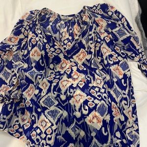Patterned blouse! Great for summer